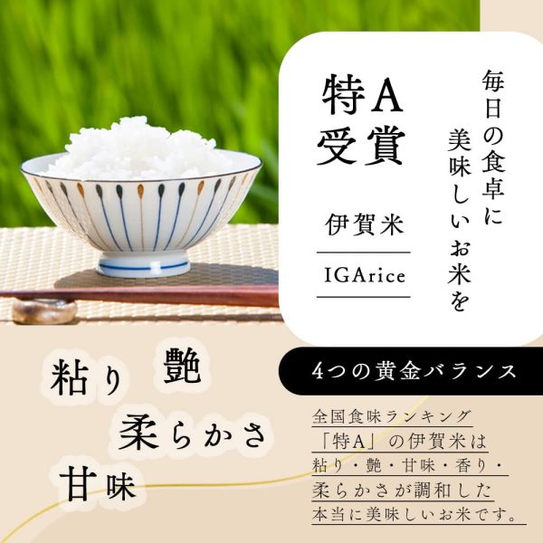 【 精米 】 三重県産 新米 伊賀米 こしひかり 5kg / 令和6年産 特A 米 白米 コシヒカリ - 画像 (4)